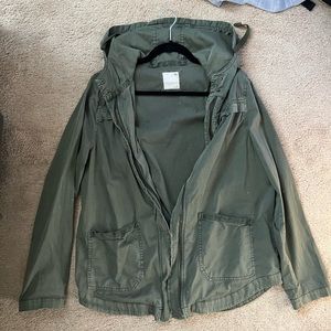 Army green women’s oversized jacket